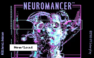 Neuromancer DOS Title screen (CGA w/RGB Monitor)
