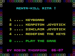 Rentakill Rita ZX Spectrum Title screen