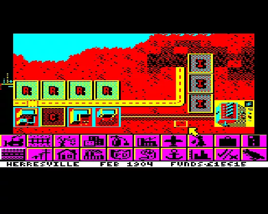 SimCity BBC Micro Start of a metropolis