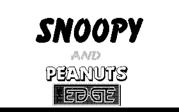 Snoopy: The Cool Computer Game DOS Title screen (CGA)