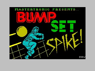Bump, Set, Spike! Doubles Volleyball ZX Spectrum Loading screen