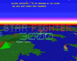Star Fighter Acorn 32-bit Title screen