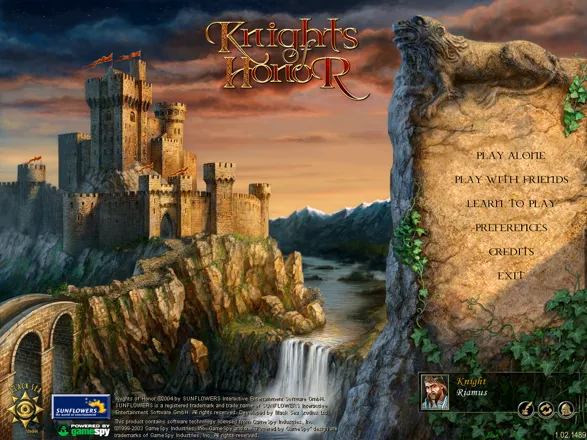 Knights of Honor Windows Main menu