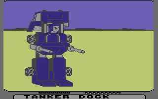 The Transformers: Battle to Save the Earth Commodore 64 On its way to tanker dock