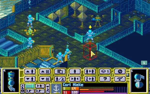 X-COM: Terror from the Deep Windows Entering large alien submarine commandeered by the infamous Lobster Man aliens