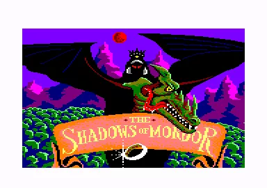 The Shadows of Mordor Amstrad CPC Title screen