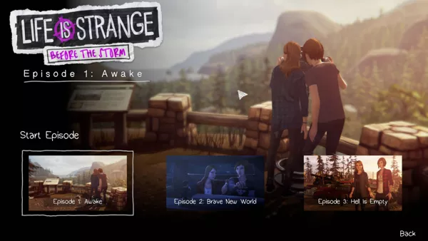 Life Is Strange: Before the Storm - Complete Season Windows Episode selection