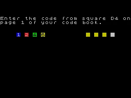 Learning with Leeper ZX Spectrum Copy protection screen