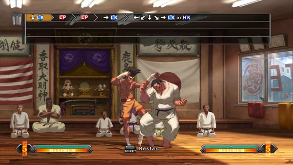 The King of Fighters XIII Windows Every character has a set of ten challenges where you have to complete a combo to proceed. Here we see Joe&#x27;s easiest challenge combo. They get much worse after this.