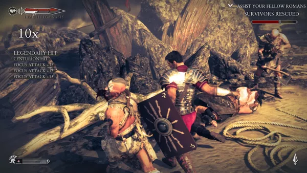 Ryse: Son of Rome Xbox One Tapping into your rage will let you strike with uncanny speed for a shortwhile