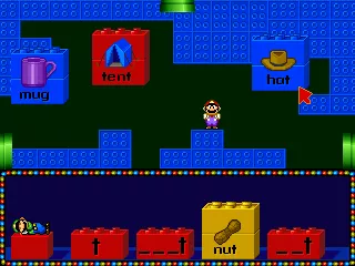 Mario&#x27;s Early Years: Fun With Letters DOS Mario in (literal) Legoland