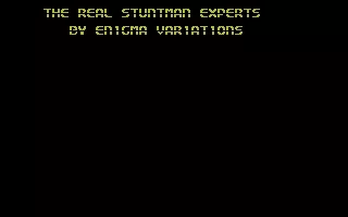 The Real Stunt Experts Commodore 16, Plus/4 Title screen