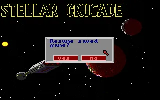 Stellar Crusade Amiga Resume saved game?