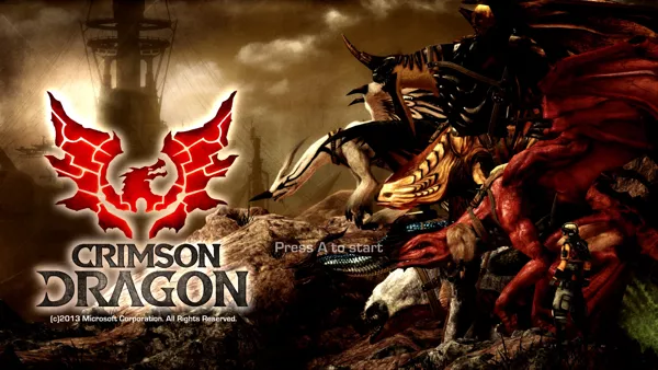 Crimson Dragon Xbox One title screen