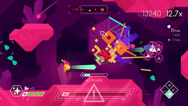 Graceful Explosion Machine Windows Building up a large combo, but my ship now needs some time to recharge power.