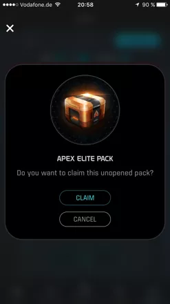 Mass Effect: Andromeda - Apex HQ iPhone I received an elite pack for completing the celebratory mission.