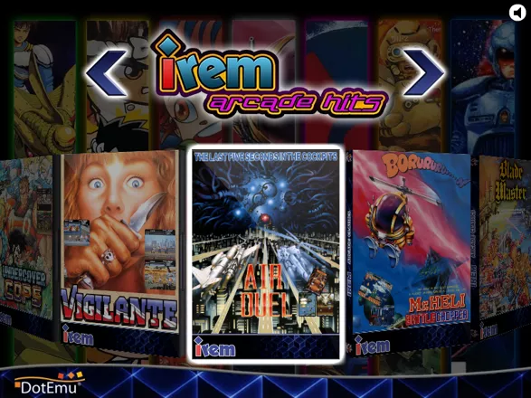 Title screen / main game selection menu