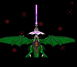 Dark Wizard SEGA CD A shot from the long animated intro - Vian, the legendary Dragon-Rider is fighting Arliman the God of Darkness
