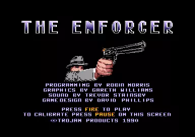 The Enforcer Amstrad CPC Title screen