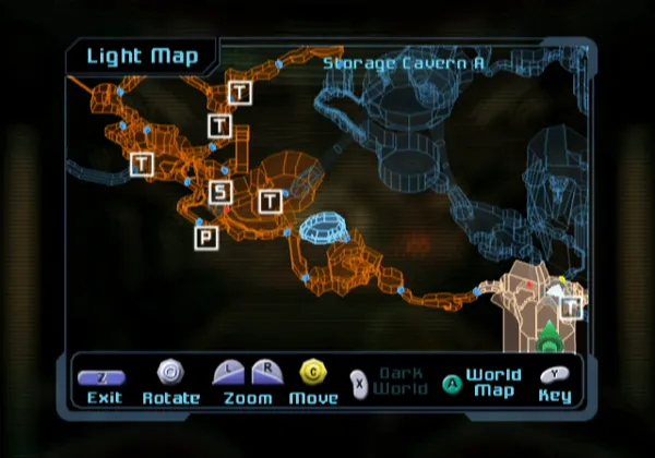 Metroid Prime 2: Echoes GameCube Use the map to help find your way around