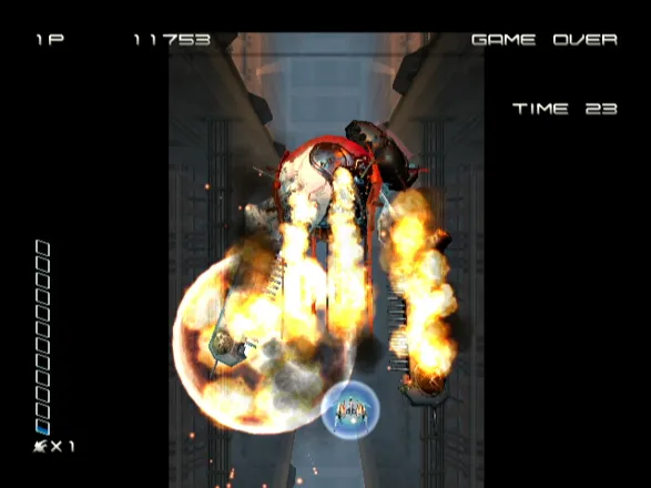 Ikaruga GameCube End of level boss exploding