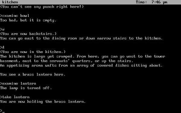 Moonmist DOS A brass lantern... Now haven&#x27;t I seen that before in an Infocom game? :-)