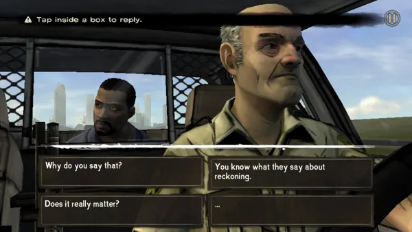 The Walking Dead: Episode 1 - A New Day Android Lee in the police car