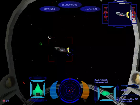 Wing Commander: Prophecy Windows During a dogfight