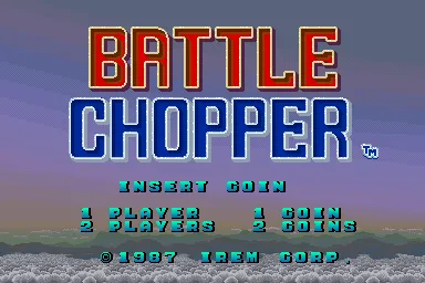 Battle Chopper Arcade Title screen (US)