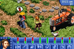 The Sims: Bustin&#x27; Out Game Boy Advance On the farm with Uncle Hayseed