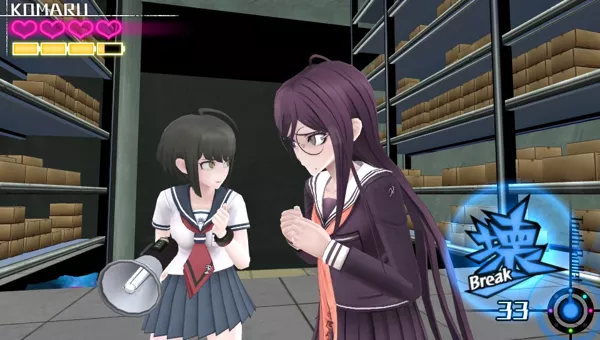 Danganronpa: Another Episode - Ultra Despair Girls PS Vita In-game idle animation on main characters