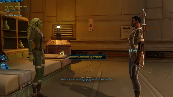 Star Wars: The Old Republic Windows You can team up and help other players, but in a limited way.
