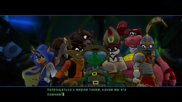 Sly Cooper: Thieves in Time PlayStation 3 The whole gang together (except for Sly and Carmelita)