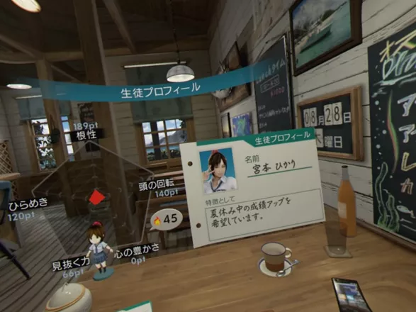 Summer Lesson: Miyamoto Hikari - Seven Days Room PlayStation 4 Checking the progress graph