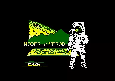 Nodes of Yesod Amstrad CPC Title screen