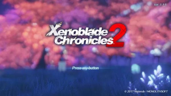 Xenoblade Chronicles 2 Nintendo Switch Title screen.