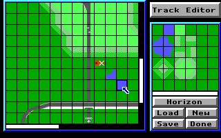 Stunts DOS By pressing Shift-F1 at the Track Editor, you can unlock the terrain editor easter egg!