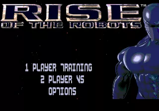 Rise of the Robots Genesis Title screen