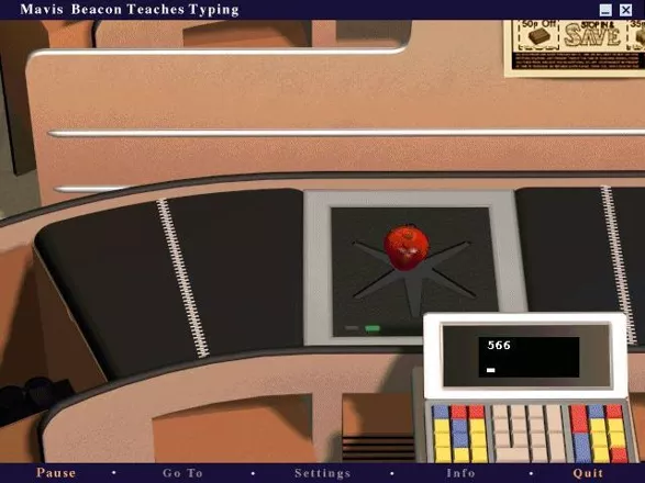 Mavis Beacon Teaches Typing: Version 8 Windows 3.x Check-out Time: This game uses just the numbers.1