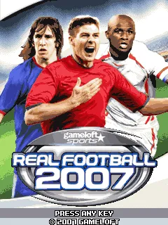 Real Soccer 2007 J2ME Title screen