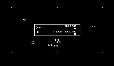 Omega Race VIC-20 Starting a new game.