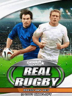 Real Rugby J2ME Title screen