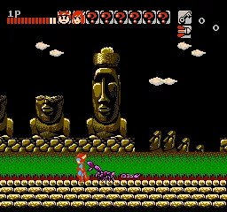 Konami Wai Wai World NES Scorpion on Easter Island