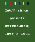 Astrosmash J2ME Second title screen