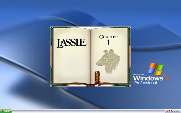 Lassie Interactive MovieBook Windows 3.x The first chapter of the story.