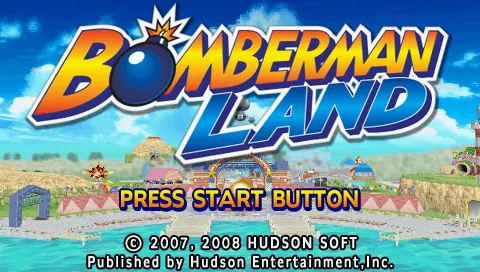 Bomberman Land PSP Title screen