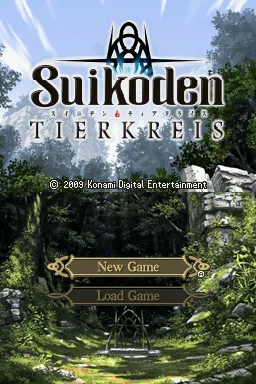 Suikoden Tierkreis Nintendo DS Title screen