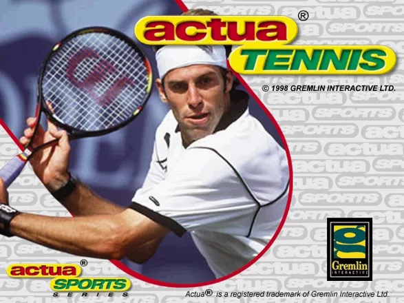 Actua Tennis Windows Title Screen.