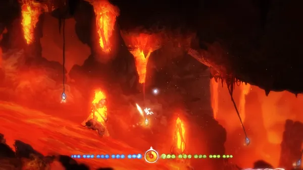 Ori and the Blind Forest: Definitive Edition Windows Getting across a stream of lava