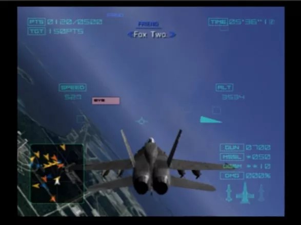 Ace Combat 04: Shattered Skies PlayStation 2 One look at the radar clearly tells you your team is outnumbered, and in cases like that, it&#x27;s pilot&#x27;s skills that count